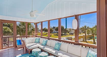 Coast Charm with Private Heated Pool, Only 1 Block to Beach by Tybee Cottages