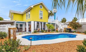 A heated pool - Coast Charm with Private Heated Pool, Only 1 Block to Beach by Tybee Cottages (Tybee Island)