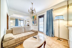 Luxury Apartment | Living area - Phaedrus Living: Heritage Luxury Penthouse Kolonaki (Athens)