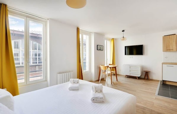 1 sovrum, strykjärn/strykbräda, resesäng och wi-fi