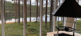 Great view on the lake and near to Iso-Syöte ski resort