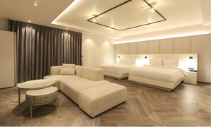 Premium-Zimmer, 2 Queen-Betten | Hochwertige Bettwaren, Minibar (mit einigen kostenlosen Artikeln)