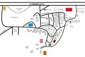 宿泊施設の地図