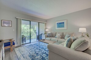 Condo, 1 King Bed with Sofa bed (Anna Maria Island Runaway Tropical Es) | Living area - Anna Maria Island Runaway Tropical Escape (Bradenton Beach)