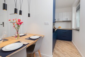 Studio, Balcony | Dining room