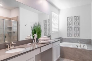 Hair dryer, towels