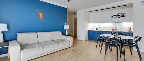 Comfort-lejlighed - balkon | 1 soveværelse, mørklægningsgardiner, strygejern/strygebræt, gratis Wi-Fi