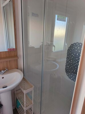 Shower, hair dryer