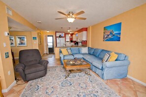 TV, DVD player, ping pong, stereo - Summer Winds A-513, Oceanfront Condo in Indian Beach, NC! (Indian Beach)