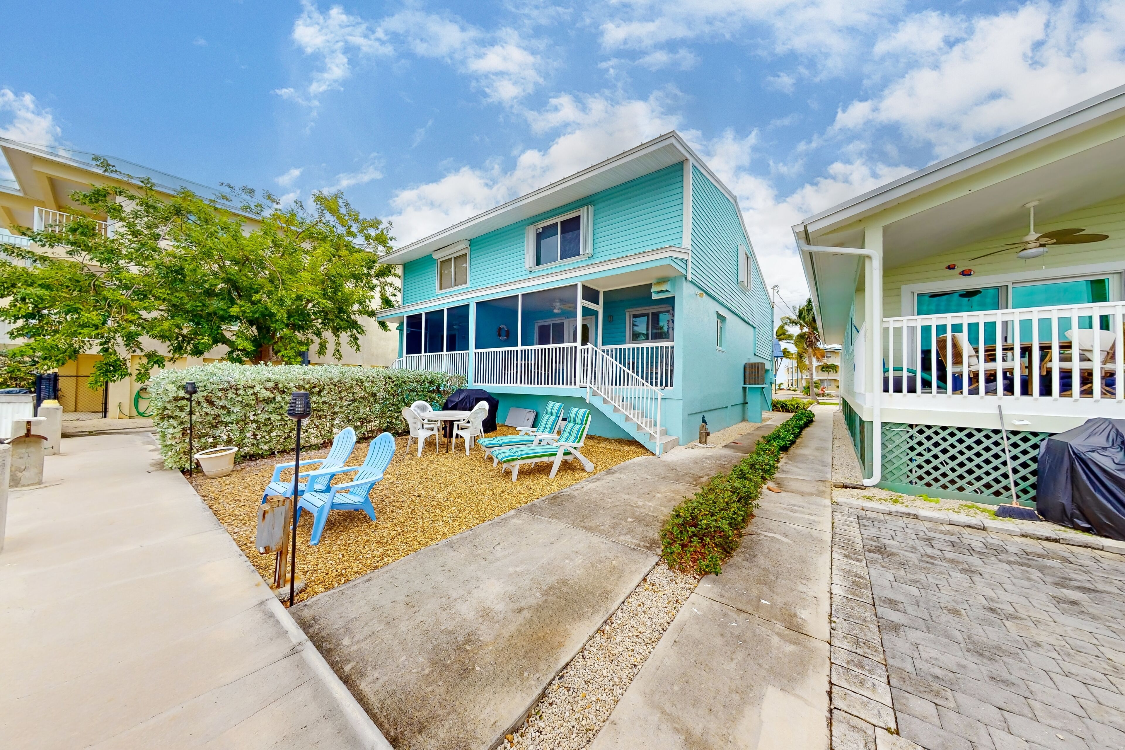 Canal-front home with Cabana Club access, water view, & private W/D