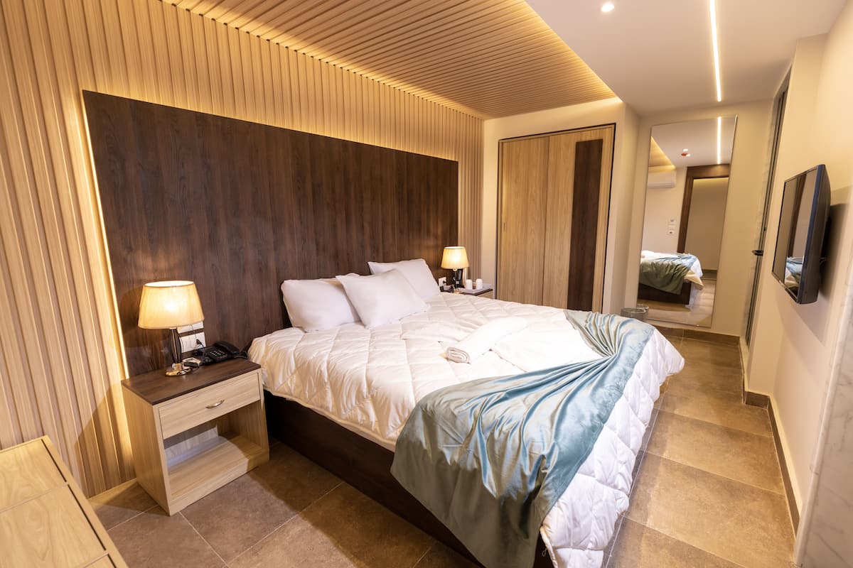 Minibar, desk, blackout curtains, soundproofing