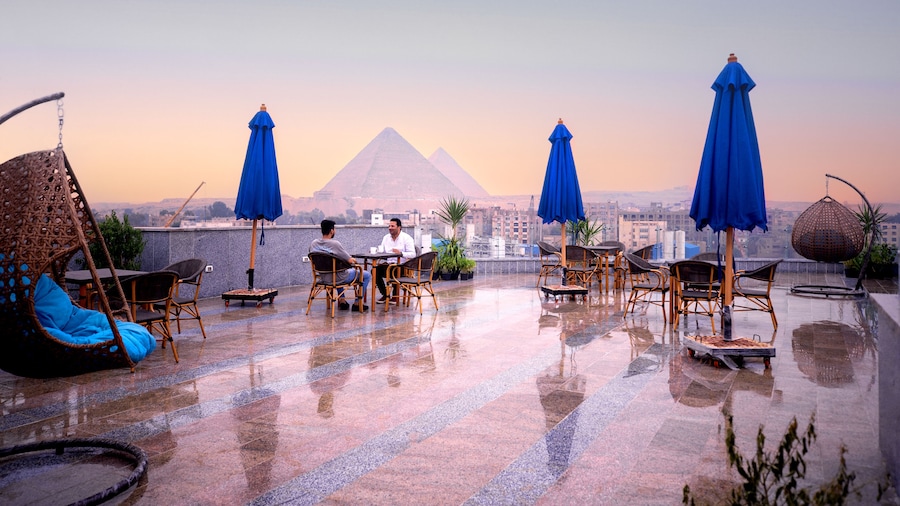 Blue Pyramids Eyes Hotel