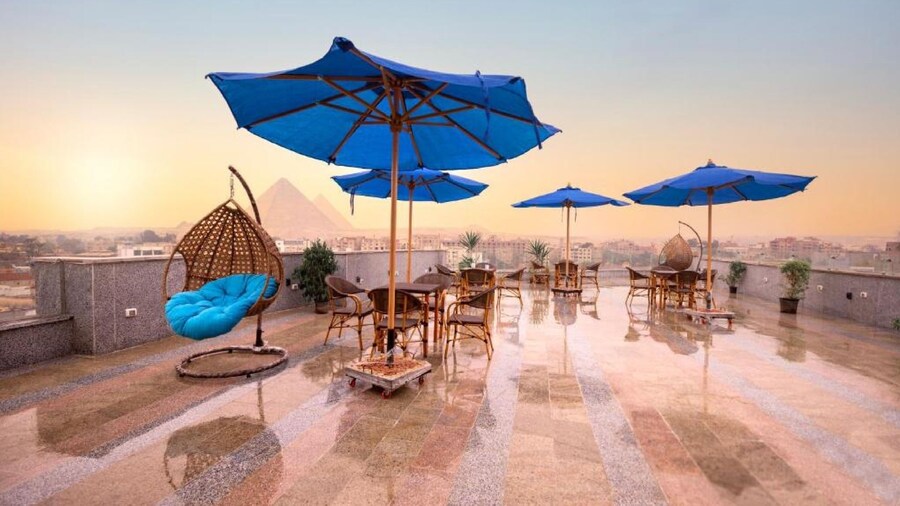 Blue Pyramids Eyes Hotel