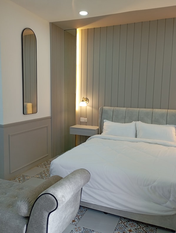 4 chambres, fer et planche à repasser, draps fournis