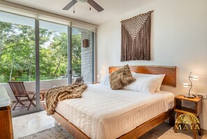 1 bedroom, iron/ironing board, free WiFi, bed sheets - NHOA 211B Lux 1BR Condo Pool View in Aldea Zama (Tulum)