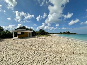 Sun loungers, beach towels