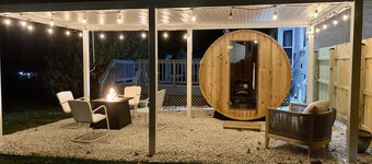 HT, Sauna, Gas Fire Pit