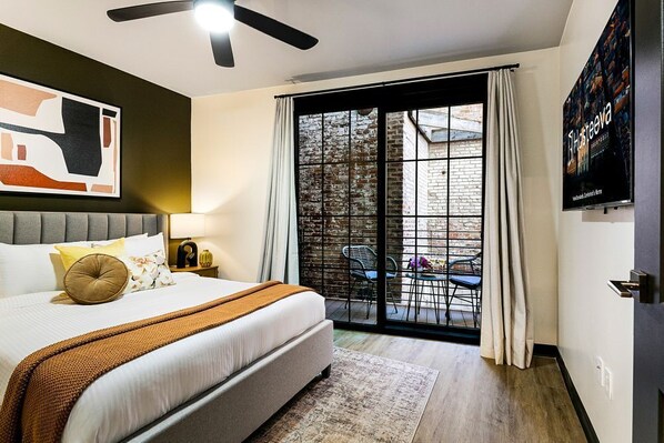 4 soveværelser, strygejern/strygebræt, sengetøj