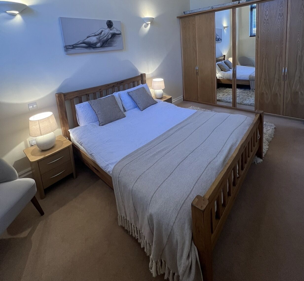 2 bedrooms, iron/ironing board, travel crib, free WiFi