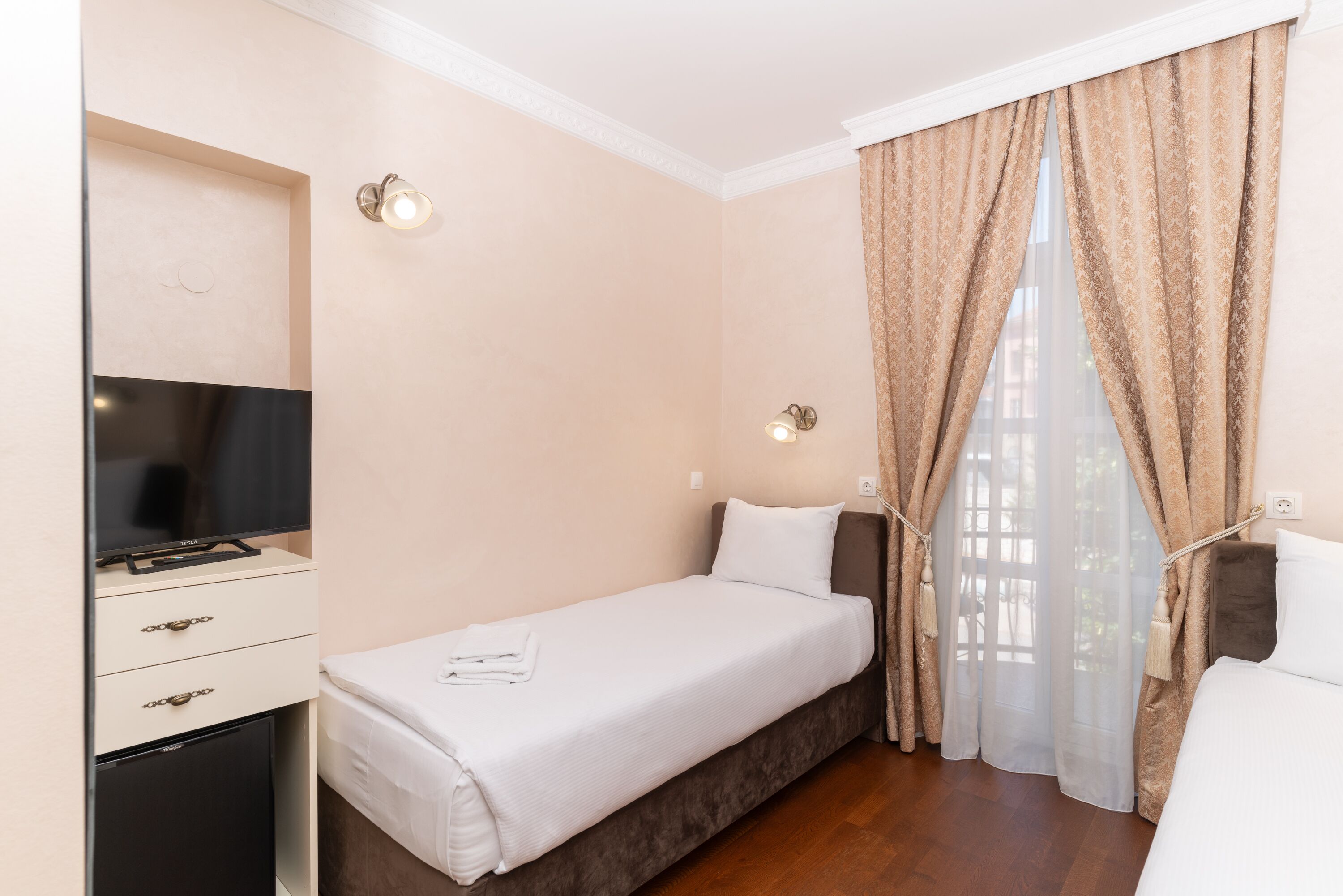 Chambre Deluxe avec lits jumeaux | Minibar, Wi-Fi gratuit, draps fournis