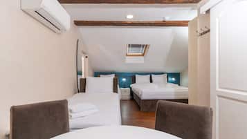 Minibar, wifi gratis y ropa de cama