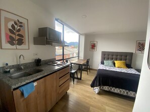 1 bedroom, WiFi, bed sheets - Movistar Arena Concerts, events, travel apartment
 (Bogotá)
