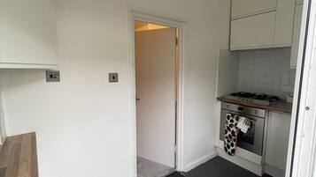 Fridge, microwave, oven, toaster