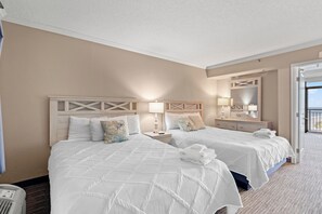 1 bedroom, WiFi, bed sheets - Bright 1BR Oceanview Condo at Caravelle Resort – Pools, Beach & Balcony Views (Myrtle Beach)