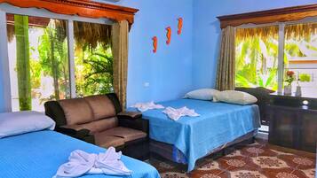 Free WiFi, bed sheets