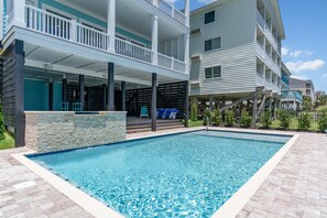 Pool - Oceanfront Private Pool 8BR Luxury Home (North Myrtle Beach)