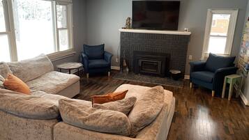 TV connectée, cheminée