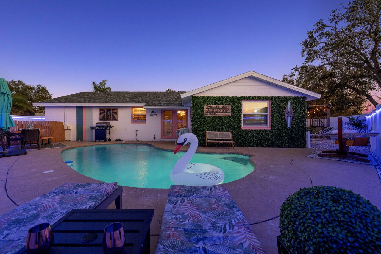 A heated pool
