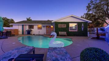 A heated pool