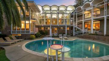 A heated pool