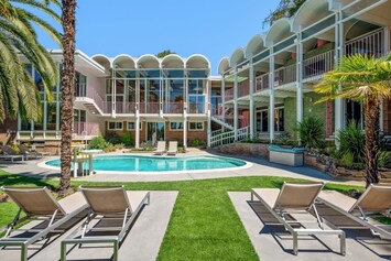 Large decks cover most of the second floor. Note: 1/2 of the right half of the upper deck (off the dining room) is off limits.