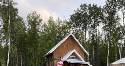 Timberframe Cabin in the Alaskan Backcountry