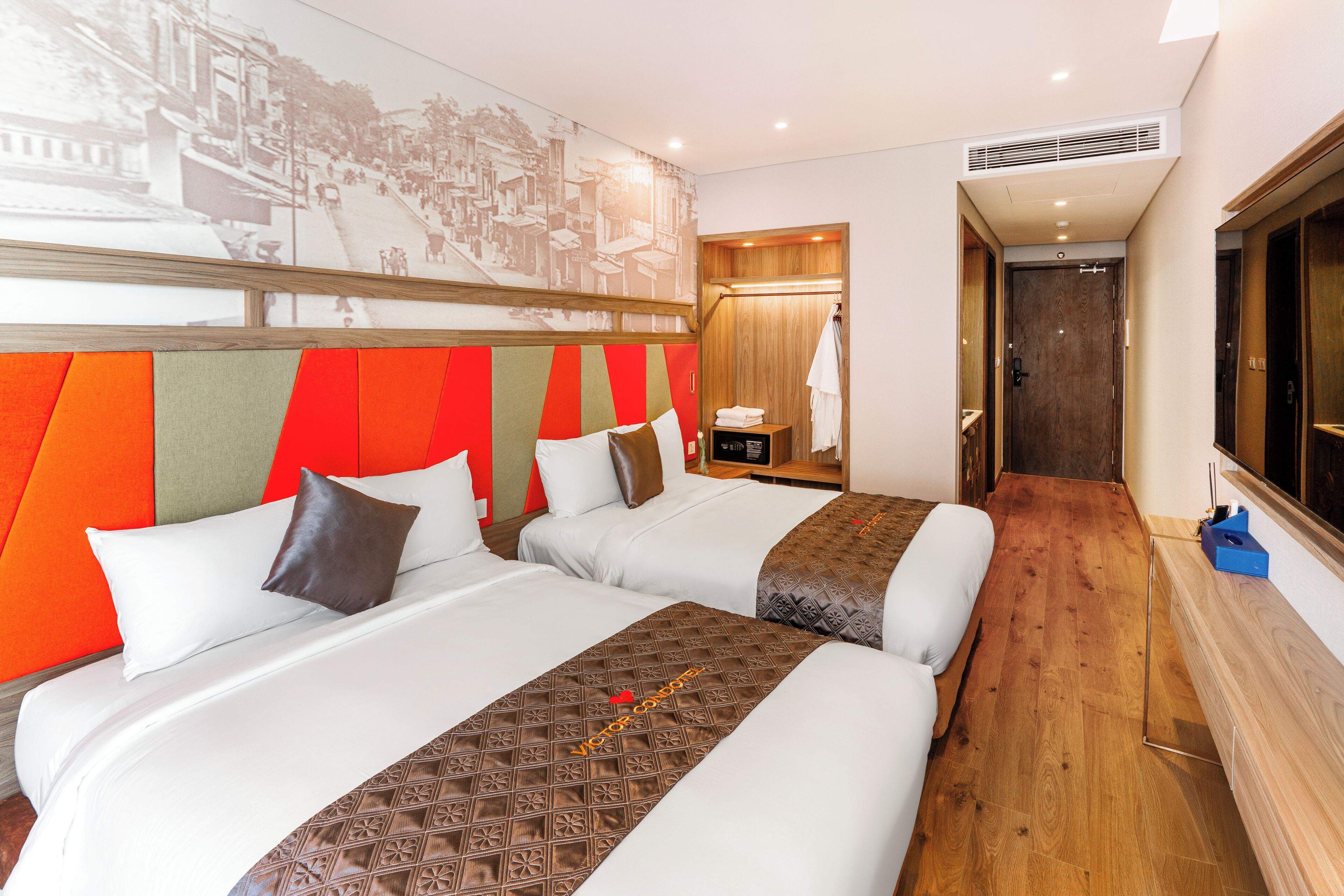 Studio suite, 2 eenpersoonsbedden, uitzicht op tuin | Een gratis minibar, een kluis op de kamer, een bureau