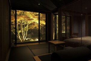 [MOMIJI] Japanese Style Room with Semi-open-air Bath, Non Smoking (Futon for 3rd person) | In-room safe, free WiFi, bed sheets