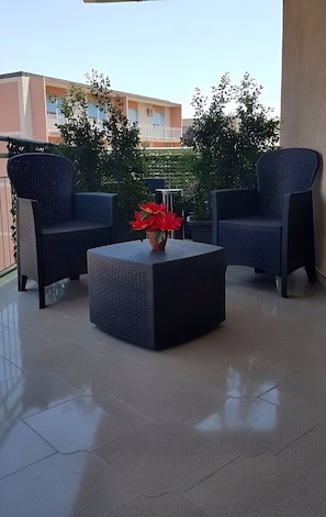 Chambre Double Exclusive, salle de bains attenante (Camera 2) | Vue depuis le balcon