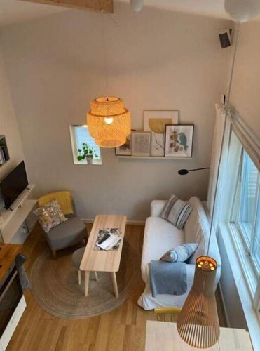 Tiny grey house with loft, 15 min from city center