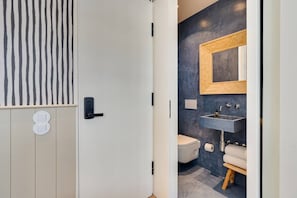 Shower, hair dryer