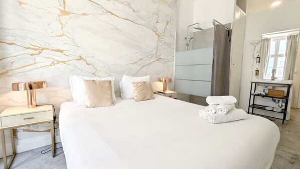 Estúdio standard | 1 quarto, roupas de cama premium, edredons de pluma, frigobar