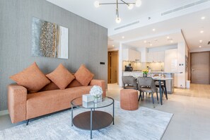 Living area - STAY BY LATINEM Luxury 1BR Holiday Home WG505 near Burj Khalifa (Dubai)