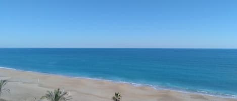 En la playa