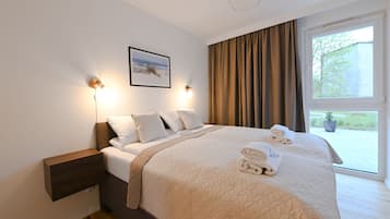 Premium-Apartment | Allergikerbettwaren, individuell dekoriert, individuell eingerichtet