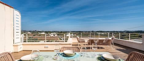 Blick von der Unterkunft