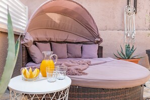 Terrace/patio - Salt&sea Summerhouse Mandre, 30m vom Strand, Garten,whirlpool,meerblick (Mandre)