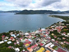 منظر من الجو على ارتفاع عالٍ