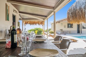 Outdoor dining - Latitude 14.54 - Four Bedroom Villa, Sleeps 8 (Le Vauclin)
