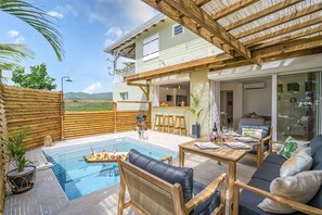 Outdoor dining - Villa Linay - Two Bedroom Villa, Sleeps 4 (Le Diamant)